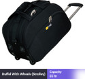 TAHAFASHION (Expandable) 65Ltr Hand Duffel Bag -Trolley Travel Bags, Tourist Bags Suitcase, Luggage Bag Duffel With Wheels (Strolley)