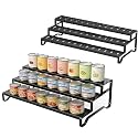 Expandable Can Organizer for Pantry, 3 Tier Metal Canned Food Storage 2Pack