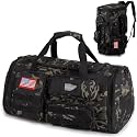 Expandable Gym Bag for Men,Tactical Large 3-in-1 Travel Duffle Backpack Bag