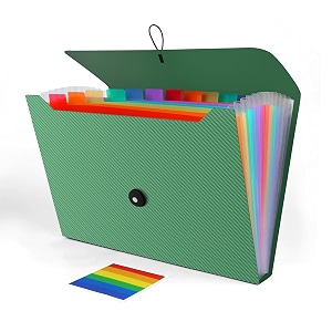 expanding file folder accordion file organizer for sorting documents and papers 13 pockets file storage organizer for home travel and office use hospital bag essentials green