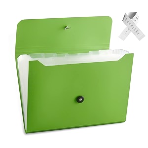 expanding file folder file organizer with 13 pockets accordion filing folder expandable file folder for documents paper organizer for work school home officegreen