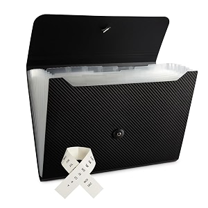 expanding file folder file organizer 13 pockets accordion filing folder expandable file folder for documents aesthetic paper organizer folder for work school home office black transparent