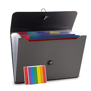 nicfaec expanding file folder file organizer 13 pockets file organizer accordion filing folder expandable file folder for documents aesthetic paper organizer folder for work home office grey