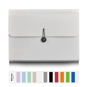 nicfaec expanding file folder 13 pockets white polypropylenerfor work school home office