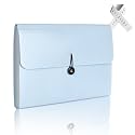 Expanding File Folder File Organizer 13 Pockets File Organizer Accordion Filing Folder Expandable File Folder for Documents Aesthetic Paper Organizer Folder for Work, School, Home, Office, Light Blue