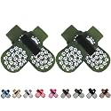 EXPAWLORER Anti Slip Dog Socks to Prevent Licking Paws, Shoes for Hot Pavement, Dog Booties for Small Medium Large Senior Dogs, Traction Control Boots &amp; Paw Protectors for Hardwood Floors ArmyGreen
