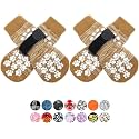 EXPAWLORER Anti Slip Dog Socks to Prevent Licking Paws, Dog Shoes for Hot Pavement, Dog Booties for Small Medium Large Senior Dogs, Traction Control Boots &amp; Paw Protectors for Hardwood Floors