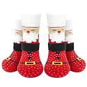 EXPAWLORER Christmas Anti-Slip Soft Dog Socks for Hardwood Floor,Warm Dog Shoes,Paw Protectors for Cold Pavement,Prevent Licking,Traction Control for Small Medium Large Senior Dogs
