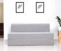 Expecting Smile 3 Seater 6*5 Size Jute Fabric Washable Cover Sofa Bed 3 Seater Double Fold Bed 3 Seater Double Foam Fold Out Sofa Cum Bed