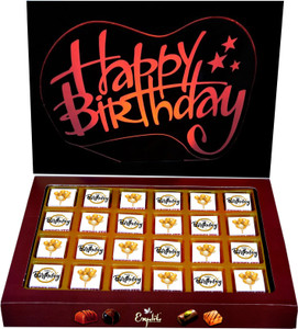 expelite happy birthday chocolates -24 pc send chocolates for birthday bar gift pack 24 x 1875 g