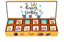 Expelite Happy birthday my King / Queen - 12 pc birthday chocolates for him /her Bar Gift Pack (320 g)
