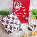 Expelite Personalised I Am Sorry Gift, 25 Pieces Chocolate With Sorry Greetinng Card, Dry Fruits Almond, Cranberry, Paan, Butterscotch Flavour Chocolate Gift Pack, 400 Gram