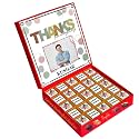Expelite Personalized Best Thank You Chocolate and Flower Gift Box for Dad -25 pc Professional Thank You Chocolate and Flower Gift for Boss, 400 gram