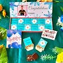 Expelite Personalized Congrats Chocolates and Flowers Gift Box - 12 pc Best Congratulations Chocolate Gift Online