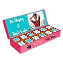 Expelite Personalized Be Happy Chocolates and Smiley Gifts Online - 12 pc Smile Please Chocolate Gifts Box for Her