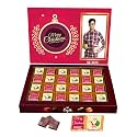 Expelite Personalized Merry Christmas Chocolate Gift for Girlfriend - 24 pc Merry Christmas Chocolate Gift for Wife