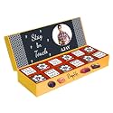 Expelite Personalized Stay in Touch Chocolates and Flowers Gift Online - 12 pc Be in Touch Chocolate Gift Box for Him