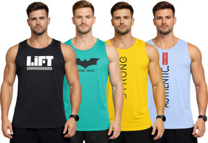 expert choice printed men round neck multicolor t-shirt