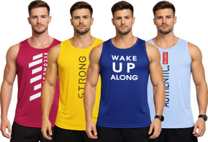 expert choice printed men round neck multicolor t-shirt