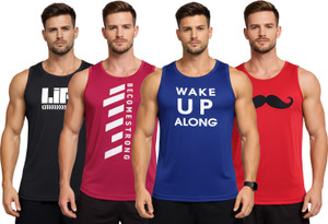 expert choice printed men round neck multicolor t-shirt