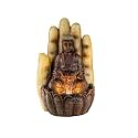 EXPLEASIA Embossed Palm Buddha Water Fountain for Home Indoor Water Fountain Big Size Fountain for Home vastu Buddha Fountain 3 feet