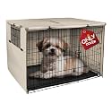 Explore Land Dog Crate Cover, 18 inches, Light Tan