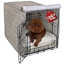 Explore Land Pattern Dog Crate Cover, 42 Inches (Vintage Violet)