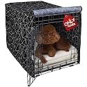 Explore Land Pattern Dog Crate Cover, 30 Inches (Brief Polygonal)