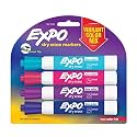 EXPO 1927523 Low-Odor Dry Erase Markers, Chisel Tip, Vibrant Colors, 4-Count