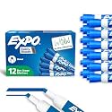Expo Low Odor Chisel Tip Dry Erase Markers, 12 Blue Markers (80003)