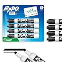 Expo Low Odor Chisel Tip Dry Erase Markers, 4 Black Markers (80661)