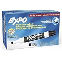Expo Low Odor Chisel Tip Dry Erase Markers, Black, 12 Pack (80001)