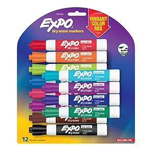 sanford ink 1927525 low odor dry erase vibrant color markers medium