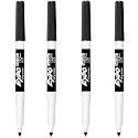 EXPO Low Odor Dry Erase Markers, Fine Point, Black, 4-Count