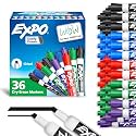 EXPO Low Odor Dry Erase Markers, Chisel Tip, Assorted, 36 Count (Pack of 1)