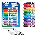EXPO Low Odor Dry Erase Markers, Chisel Tip, Assorted Colors, 16 Count