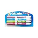 Expo Low Odor Fine Tip Dry Erase Markers, 4 Colored Markers (86677)
