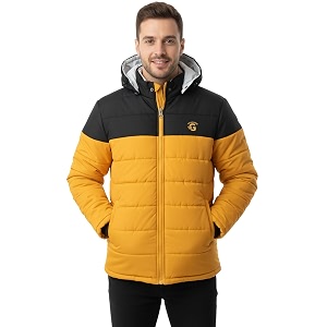 Export Quality Reversible Puffer Jacket in GLD