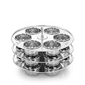 Expresso Multipurpose Stainless Steel Baking Moulds | Moulds for Baking Muffins, Cupcakes, Making Idly | Stainless Steel Baking Stand Compatible with 10-12 Liter Outer lid Pressure Cooker