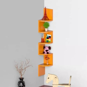 extend crafts engineered wood open book shelf