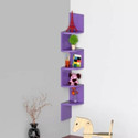 Extend Crafts Engineered Wood Open Book Shelf (Finish Color - Purple, DIY(Do-It-Yourself))