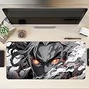 Extended Anime Large Mouse Pad (11 x 23 Inch) | Gaming Mousepad for Laptop, Desktop &amp; Keyboard | Smooth Surface | Anti-Slip Rubber Base (Demon Slayer's Kyojuro (P10))