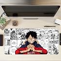 Extended Anime Large Mouse Pad (11 x 23 Inch) | Gaming Mousepad for Laptop, Desktop &amp; Keyboard | Smooth Surface | Anti-Slip Rubber Base (Luffy - P69)