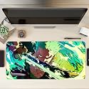 Extended Anime Large Mouse Pad (11 x 23 Inch) | Gaming Mousepad for Laptop, Desktop & Keyboard | Smooth Surface | Anti-Slip Rubber Base (Zoro - Sword Master - One Piece (P08))