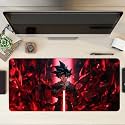 Extended Anime Large Mouse Pad (11 x 23 Inch) | Gaming Mousepad for Laptop, Desktop & Keyboard | Smooth Surface | Anti-Slip Rubber Base (Dragon Ball Z - Goku (P01))