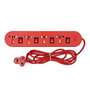 extension board 250 volts output with 2 mtr extension cord and surge protector  multi plug travel adapter for home appliances extention board magic 44