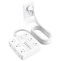 Extension Cord Power Strip, HUNIAN 20Ft Flat Plug Extension Cord