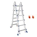 Extension Ladder with Detachable Hook, 13Ft /17Ft /20.5Ft Tall, Telescoping Ladders for Home/Rooftop/Rv/Attic/Outdoor Indoor Use/6.25M/20.5Ft
