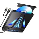 External Disc Drive USB Type C Portable Disc Writer External Drive with Card Slot USB3.0 USB2.0 for Laptop PC USB Optical