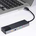 USB External Sound Card Adapter with Optical Input Output, Audio Interface with 5.1 7.1 Channel Noise Reduction, Plug and Play for PC, Laptop (Aluminum Alloy)